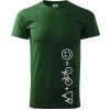 Hory bicykel úsmev - Tričko extra veľké (5-8XL) - 5XL ( Fľaškovozelená )