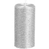 MagicHome Vianoce strieborná s glitrami 5 x 9,5 cm