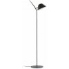 Čierna stojacia lampa s kovovým tienidlom (výška 152 cm) Aurelia – Kave Home