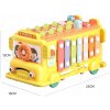 INTERAKTÍVNY ŠKOLSKÝ AUTOBUS EDUKAČNÝ ŽLTÝ ZVUK CIMBÁL WOOPIE BABY