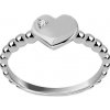 iZlato Forever Diamantový prsteň z bieleho zlata srdiečko 0.010 ct BSBR120A
