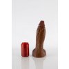 Twisted Beast Hicks Dildo Realistic Brown Large, prémiové silikónové dildo s prísavkou 30,5 x 5–7,6 cm
