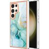 VSETKONAMOBIL 69219 IMD MARBLE Ochranný kryt pre Samsung Galaxy S24 Ultra 5G GREEN