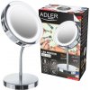 Adler AD 2159 LED make-up zrkadlo s osvetlením stojace na kozmetickej nohe zväčšovacie make-up zrkadlo