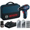 Bosch - 12V AKU vŕtací skrutkovač s príslušenstvom, 2x aku 2,0 Ah Li-Ion, nabíjačka 06019G9001
