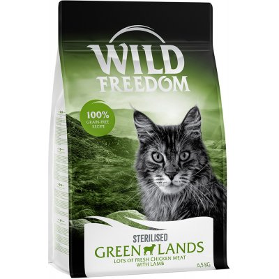 Wild Freedom granuly, 6,5 kg - 10€ zľava - Adult "Green Lands" Sterilised jahňacie – bez obilnín