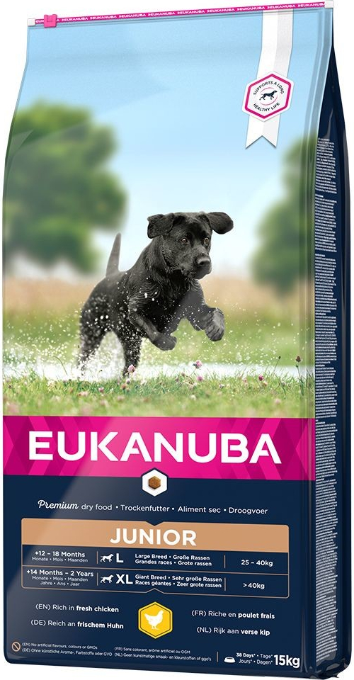 Eukanuba Junior Large Breed kuracie 2 x 15 kg