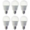 Lindby LED žiarovka, sada 6 kusov, E27, 8,5 W, matná, 3 000 K