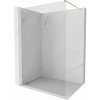Mexen Lunar sprchová stena Walk-in ľavá 160 x 200 cm, transparentná 8 mm, zlatá - 830-160-000-50-00-L