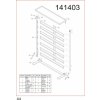 AHProfi Kovový regál s plastovými boxy 47 ks - SBRF3447