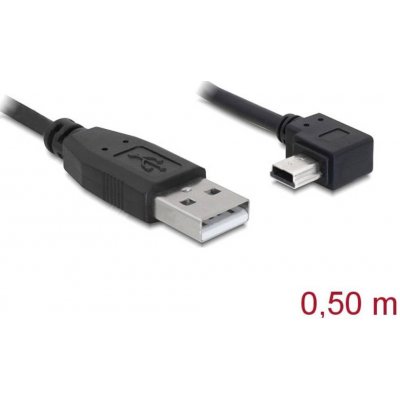 Delock USB kábel USB 2.0 USB-A zástrčka, USB Mini-B zástrčka 0.50 m čierna 82680; 82680