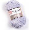 Yarn Art příze Mink 334 stříbřitě šedá