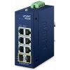 Planet IGS-820TF-PN priemyselný L2 switch, 6x1Gb, 2x1GBASE-X SFP, dual power (9-48VDC / 24VAC), -40 ~ 75 ° C, IP30