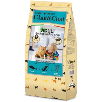 Chat & Chat Expert Adult Tuna & Peas 14 kg