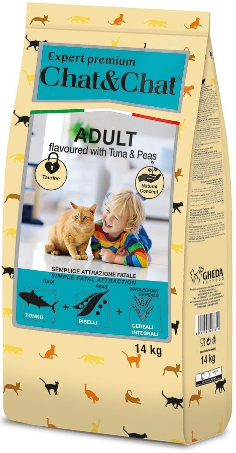 Chat & Chat Expert Adult Tuna & Peas 14 kg