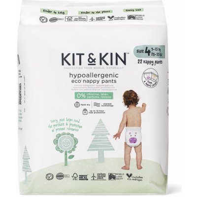 Kit & Kin Eko Nappy Pants Naturally Dry 4 22 ks