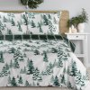 Takoy Vianočné obliečky 140x200 cm set z bavlneného saténu zasnežené stromy-HF-473353 | 140 x 200 cm, 70 x 80 cm