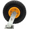 Nafukovacie koleso s ložiskami pre vozíky, priemer 270 mm, šírka 80 mm, otočné, XL-TOOLS