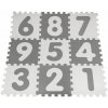 Puzzle čísla – sivo-biela podložka