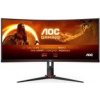 AOC MT VA LCD WLED 34 CU34G2XP/BK - VA panel, 3440x1440, 180Hz, 1ms, 2xHDMI, 2xDP, repro, nast. vyska, zakriven