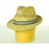 Pánsky slamený klobúk s malou krempou - 54