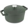 Ťažký liatinový hrniec s vekom Ø 24 cm 4,35 L Berlingerhaus Matte Green Collection BH-6544