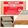 Klince do klincovačky 3,1x90 mm prstencové pozinkované 2000 ks