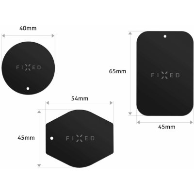 FIXED ICON Plates Sada magnetických plíšků černá (FIXIC-PL-BK)