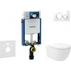 Geberit Kombifix - Set predstenovej inštalácie, klozetu Oudee Vortex a dosky softclose, tlačidlo Sigma20, biela/chróm SANI15CA3180