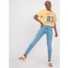skinny s vysokým pásom RO-SP-PNT-2308.86 modré