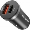 AlzaPower Car Charger P100 USB-A + USB-C Power Delivery 35 W čierna APW-CC2PD02PB