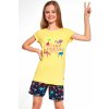 Cornette Dievčenské pyžamo Caribbean Young Girl Žltá 122-128