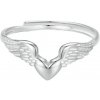For Silver Prsteň Anjelské Srdce - Striebro 925