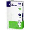 Rukavice Ambulex latexové púdrované M 100ks ( nesterilné, biele)