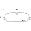 Sada brzdových platničiek kotúčovej brzdy BREMBO P 44 014