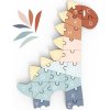 Drevené puzzle Speedy Monkey - Dinosaurus s abecedou uni