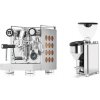 Rocket Espresso Appartamento, copper + Rocket Espresso GIANNINO, chrome/black
