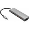 Sandberg USB-C dokovací stanice, HDMI+2xUSB-A+2xUSB-C+PD(100W)