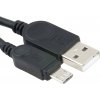 Kabel USB - Micro USB, 100cm, prodloužený konektor pro odolné telefony