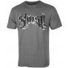 Metal Rock Off Ghost Chrome Logo & Grucifix Outline čierna