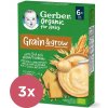 3x GERBER Organic Kaša nemliečna s príchuťou sušienky 200 g? VP-F170845