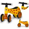 Lionelo SAMMY bežecké koleso Priemer kolesa 15 cm Šírka pČervenáného rozchodu 18,5 cm Zadný rozchod 15 cm Palcové, svietiace rukoväte riadidiel Žltá