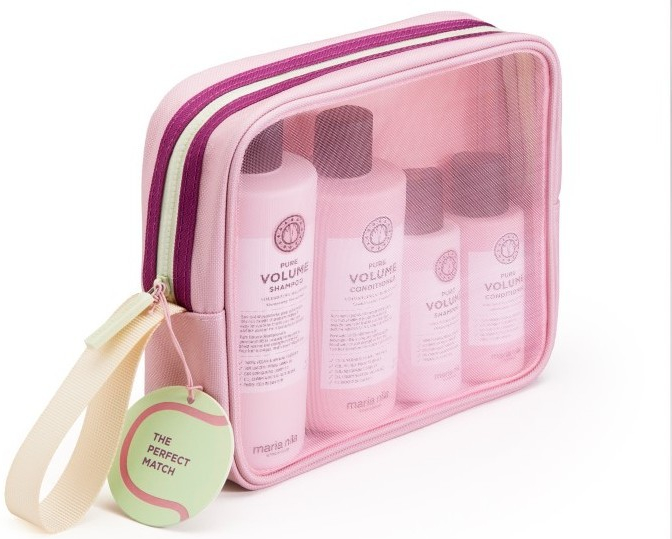Maria Nila Pure Volume Beauty Bag šampon 300 ml + kondicionér 300 ml + šampon 100 ml + kondicionér 100 ml darčeková sada