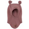 MIKK-LINE Merino kukla detská s uškami ružová Burlwood Mikk Line