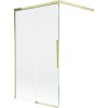 Mexen Rox, 2-krídlová posuvná vaňová zástena 100 x 150 cm, 8mm číre sklo, zlatý lesklý profil, 8C9-100-003-50-00