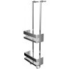 Emco System 2 - Dvojkošík na zavesenie na sklo, chróm 354500125