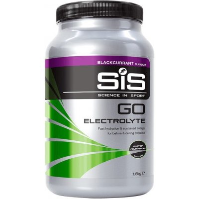 SiS GO Electrolyte sacharidový nápoj 1600 g, Príchuť čierna ríbezľa, Balenie 1600 g