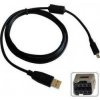Kábel USB (2.0), USB A M- 8 pin M, 1.8m, čierny, Logo, MINOLTA