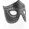 Kink - leatherette mask with rivets model 2 30 x 12 cm