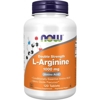 NOW FOODS L-Arginine, 1000 mg, 120 tabliet